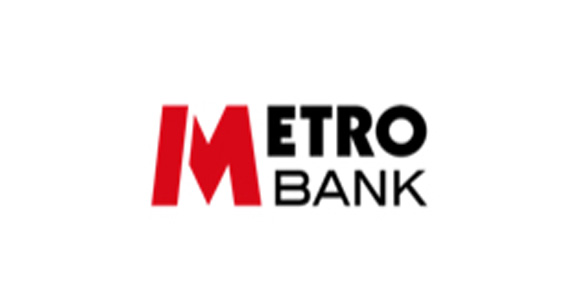 Metro Bank's company logo.